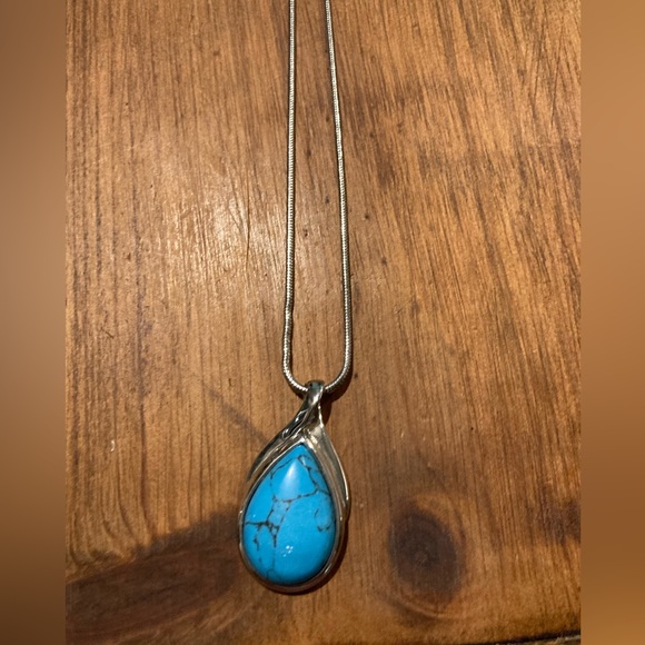 Lia Sophia EUC necklace turquoise - Picture 1 of 4